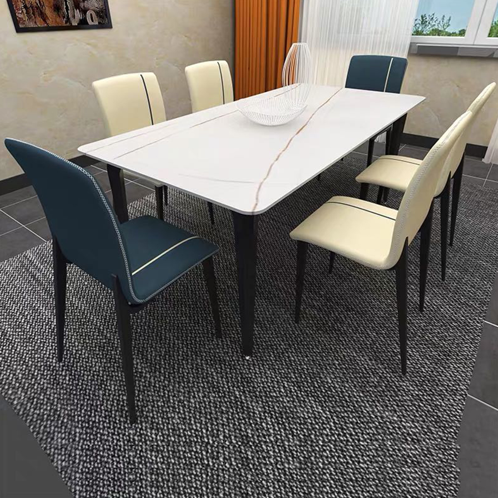 High quality modern design home furniture micro fiber leather dining room chairs for hotel