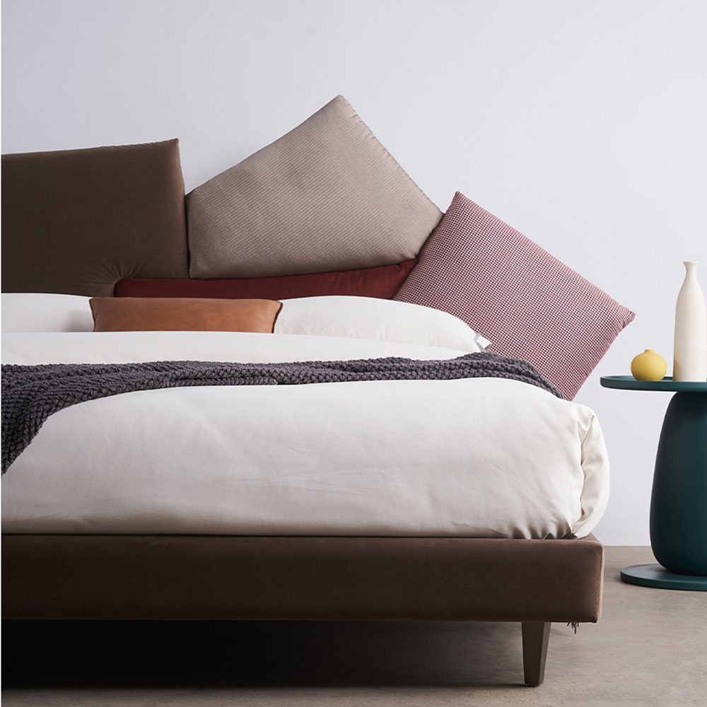 Ifra Fabric Special Shaped Modern Bed Frame King Size