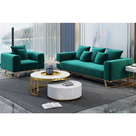 custom cheap american style modern luxury royal furniture navy blue armrest single sofa sets
