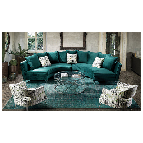 New Design Modern Fashion Green Wooden Foam Living Room Single Sofa Chair