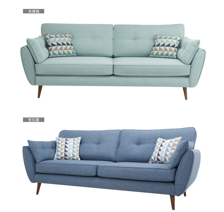 custom modern lounge furniture living room linen recliner sectional sofa set 2 seater
