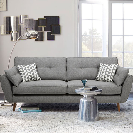 custom modern style floor lounge furniture linen sectional sofa 2 seater for living room