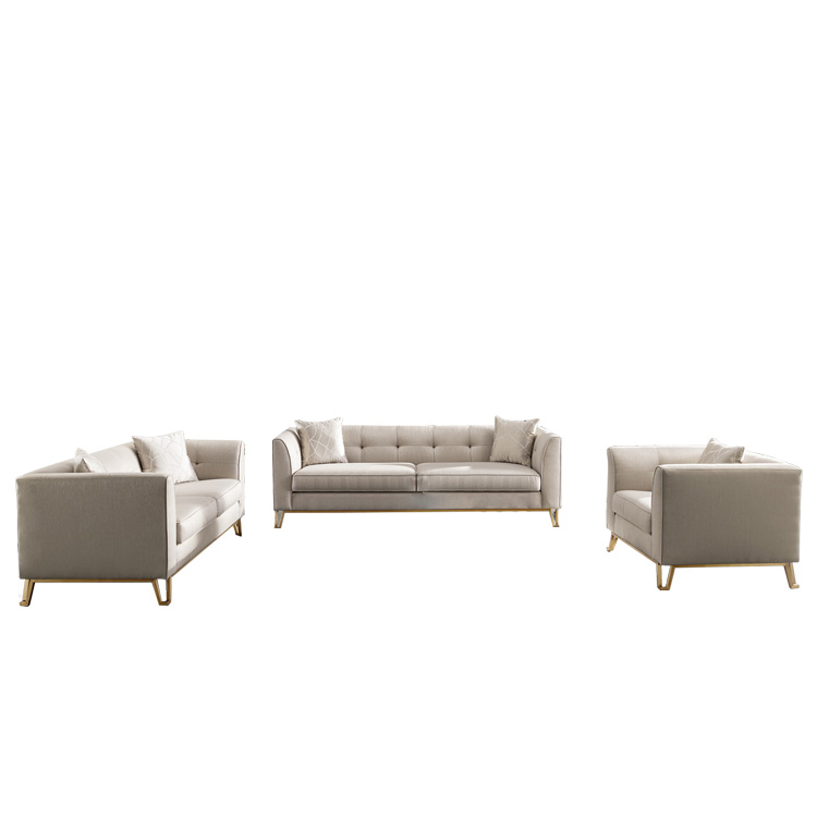 Wholesale factory new l shaped modern simple furniture couch living room sofa set