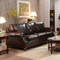 Italian style office 3 2 seater brown couches sectional furniture luxury leather sofa set for living room