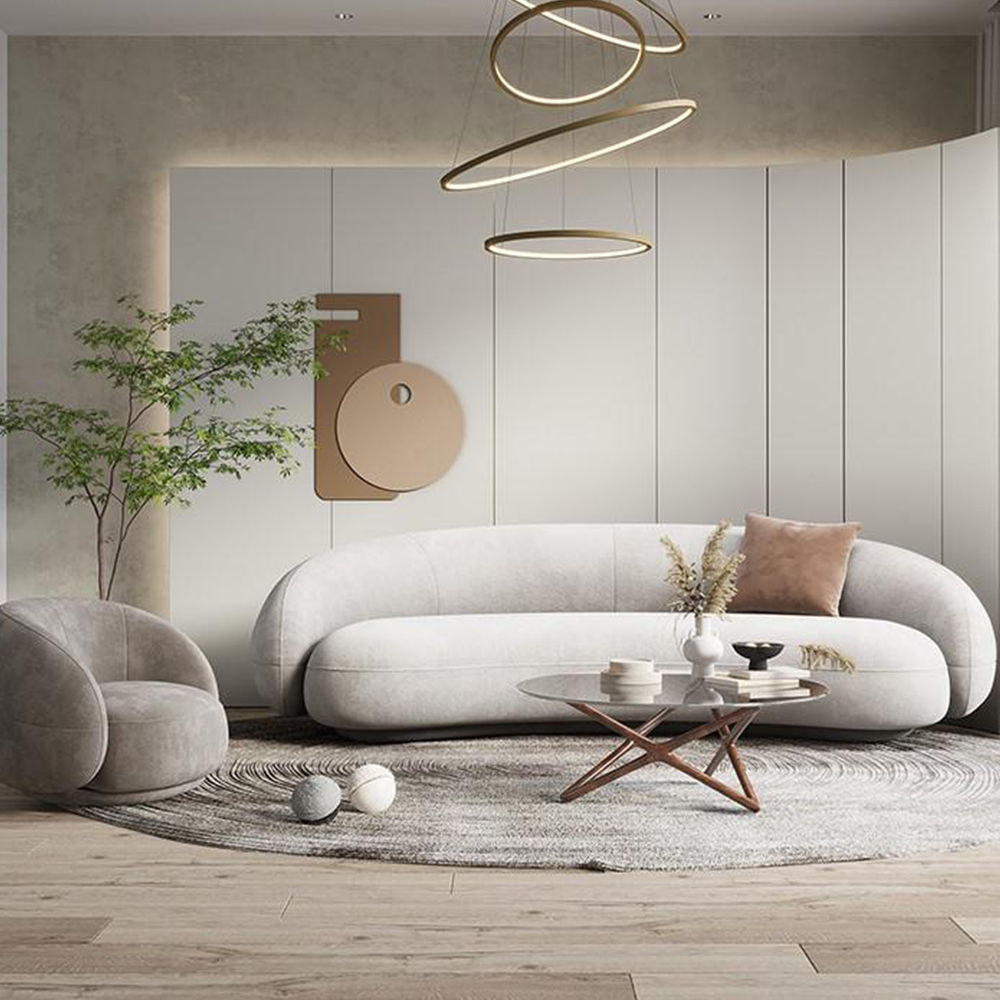 Light Luxury Comfortable Cute Sofa Sets Lazy Soft Modern OEM ODM Furniture Home Office Hotel Sofa