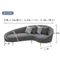 Modern soft comfortable fabric couch pink blue cheap living room round line sectional funiture recliner sofas set
