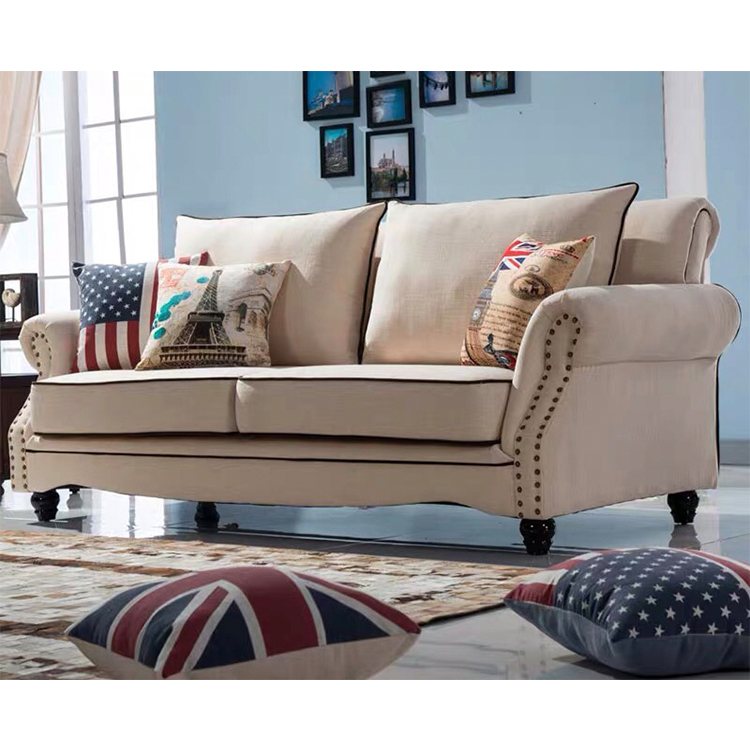 New fashion luxury classic european low back hall sectional white sofa set for livingroom
