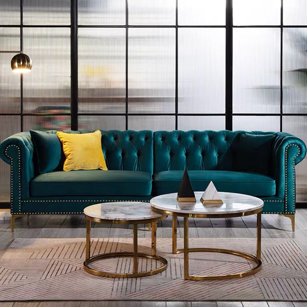 Custom Modern House Apartment Large Sectional Fabric Sofa Set Furniture Living Room