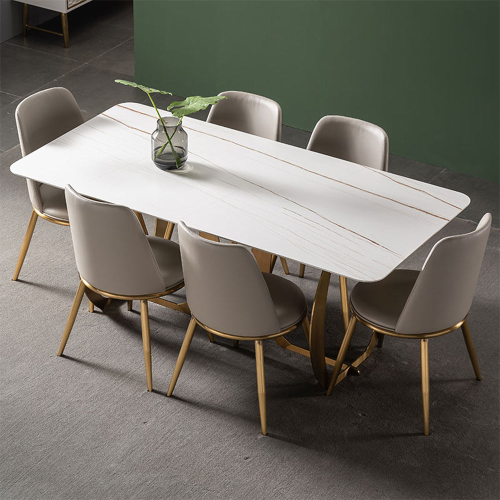 New Arrival White Round Luxury Home Furniture Dining Table Set For Sale