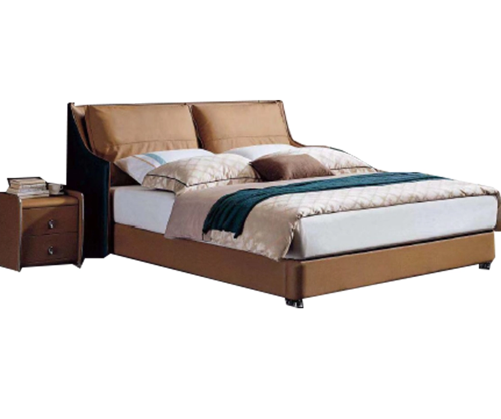 China Manufacturer Customize bedroom family double set modern luxury bed