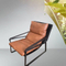 Luxury modern outdoor head leather sleeping lounge couch single sofa deck chair for bedroom