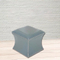 Leisure custom modern square brown black moroccan PU leather ottoman pouf stool