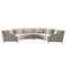 custom factory modern cheap white velvet fabric sectionals u shape 6seats sofas living room furniture
