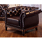 Office 3 2 seater brown European living room furniture sofa set of chesterfield leather sofa