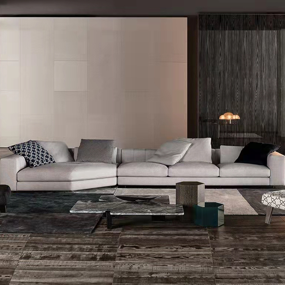 Durable Soft Couch Living Room Furniture Hot Sale European Design Fabric Modern Sofa Set