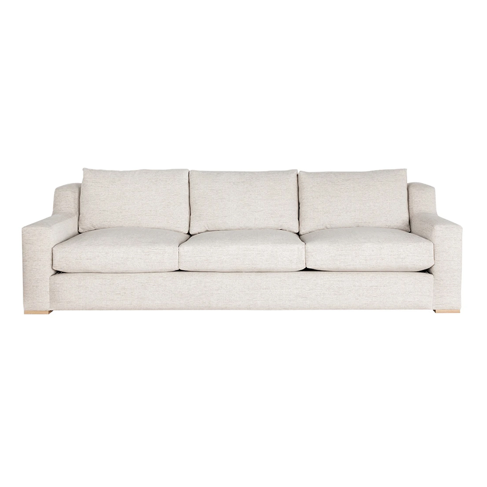 light luxury fabric sofa straight line simple post-modern living room creative designer furniture
