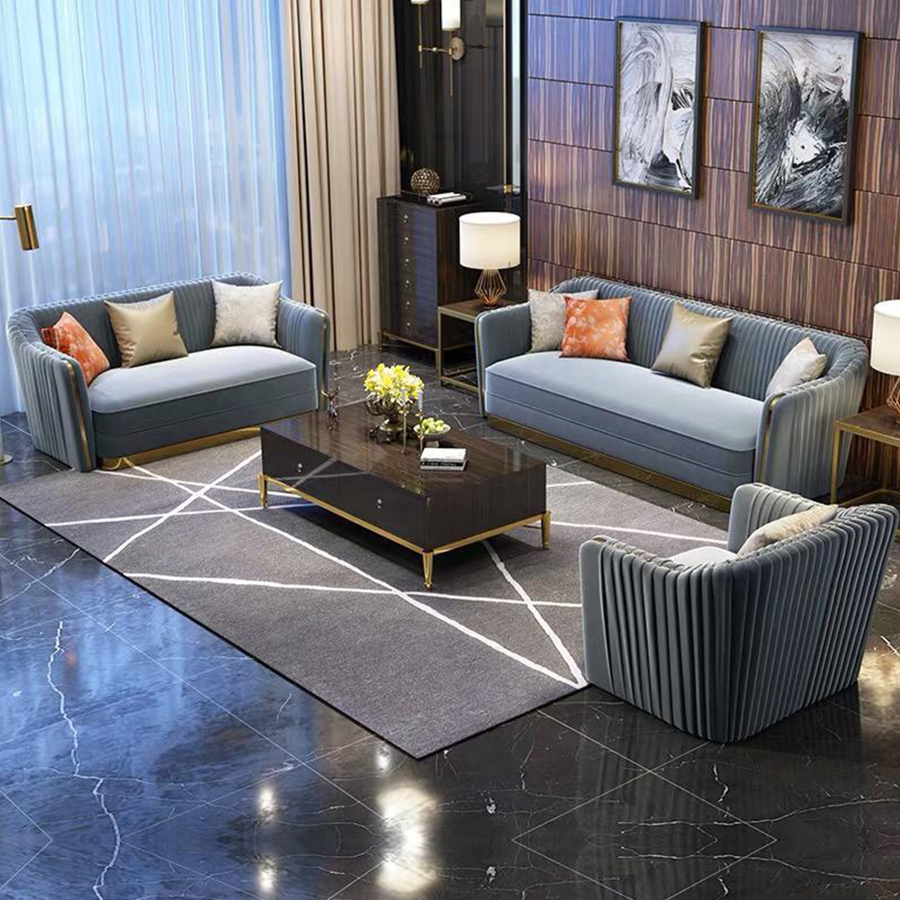 Modern Restaurant Design Elegant Style Small Balcony 4 Seater Couple Recliner Lounger Sofa Set