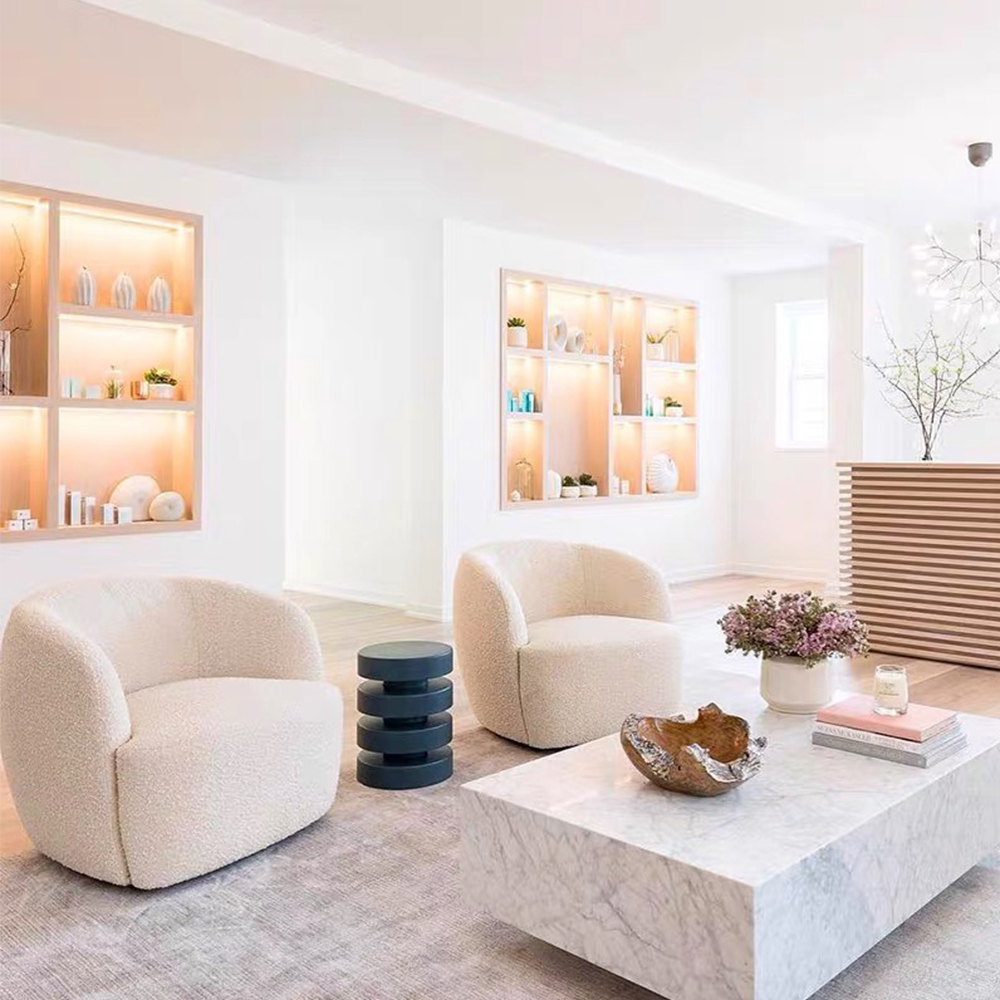 Modern Light Luxury Cloth Art Decoration Minimalist Living Room Nordic Style Furniture Sofa