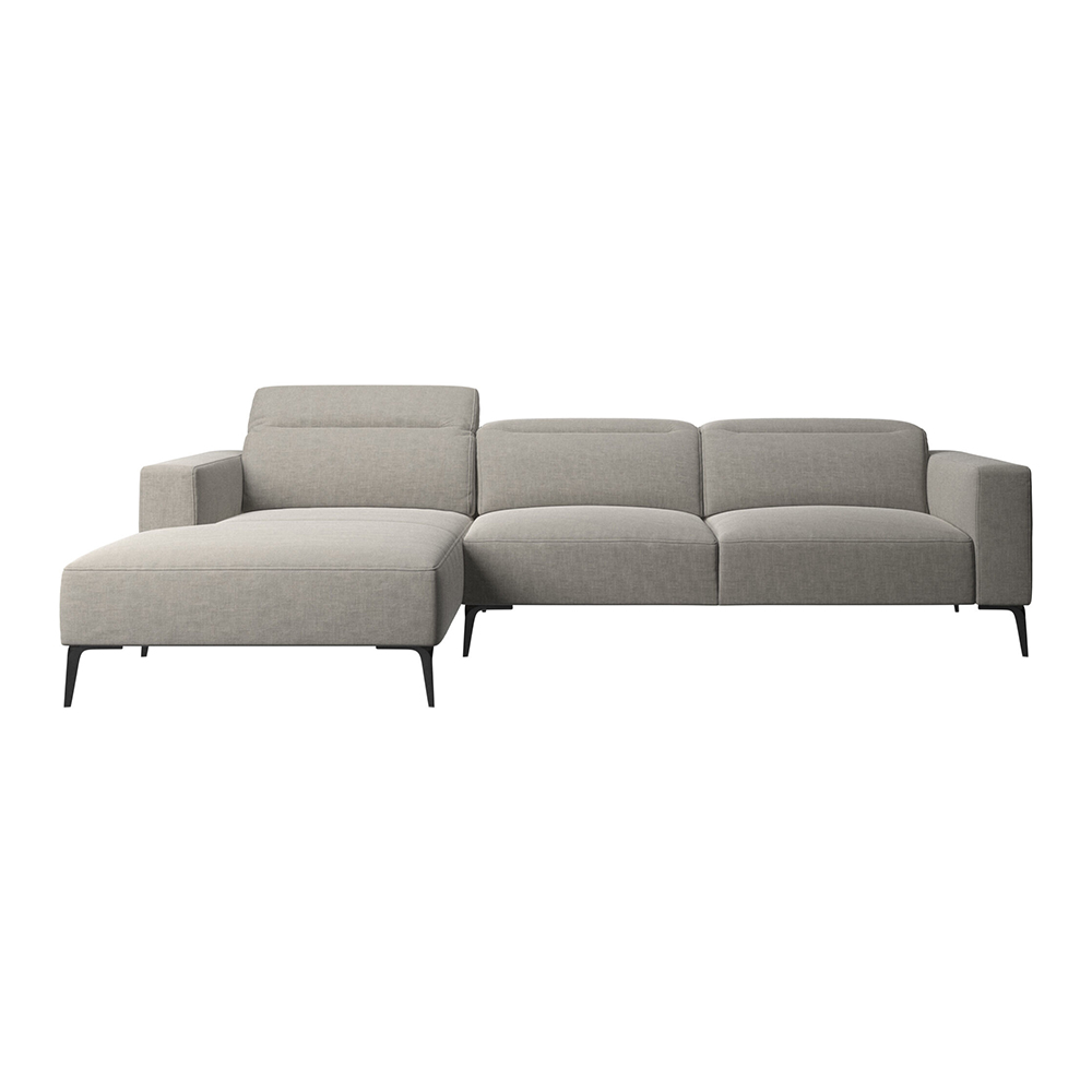 European style metal legs upholstery reclinable 7 seater modern gray fabric sectional couch living room sofa set with chaise