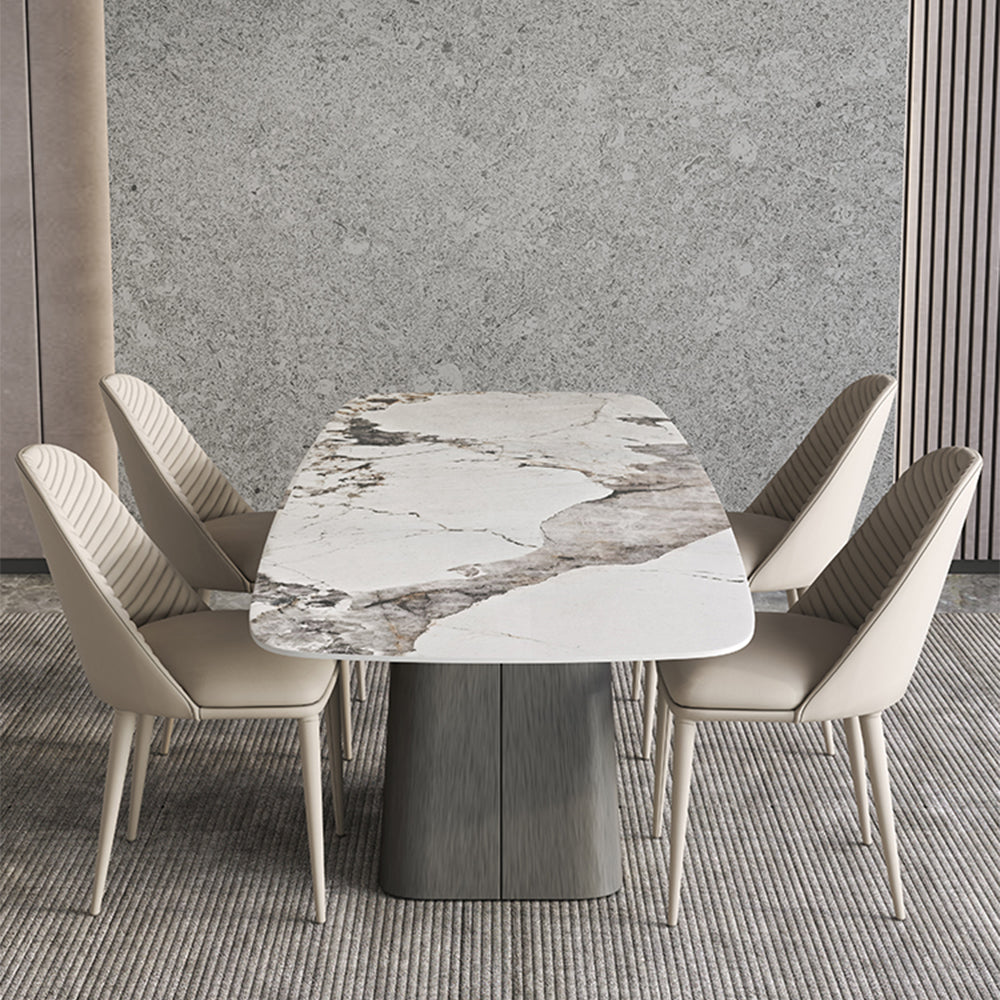 Viola Rectangle Slate Top Dining Table Luxury Room Table