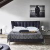 Surround Linen cotton leather Morden Comfortable home bedroom simplicity bed platform double