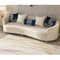 New fashion design genuine living room italian european luxory leisure white leather 3 seats sectional sofa set
