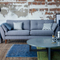 custom modern lounge furniture living room linen recliner sectional sofa set 2 seater