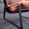 custom luxury outdoor head leather sleeping lounge couch single sofa deck chair