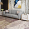 Custom reception office room furniture luxury chesterfield velvet corner 3 seater sofa rosa for lobby