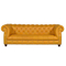 custom morden Antique office 3 2 seater living room furniture italy chesterfield yellow leather sofa