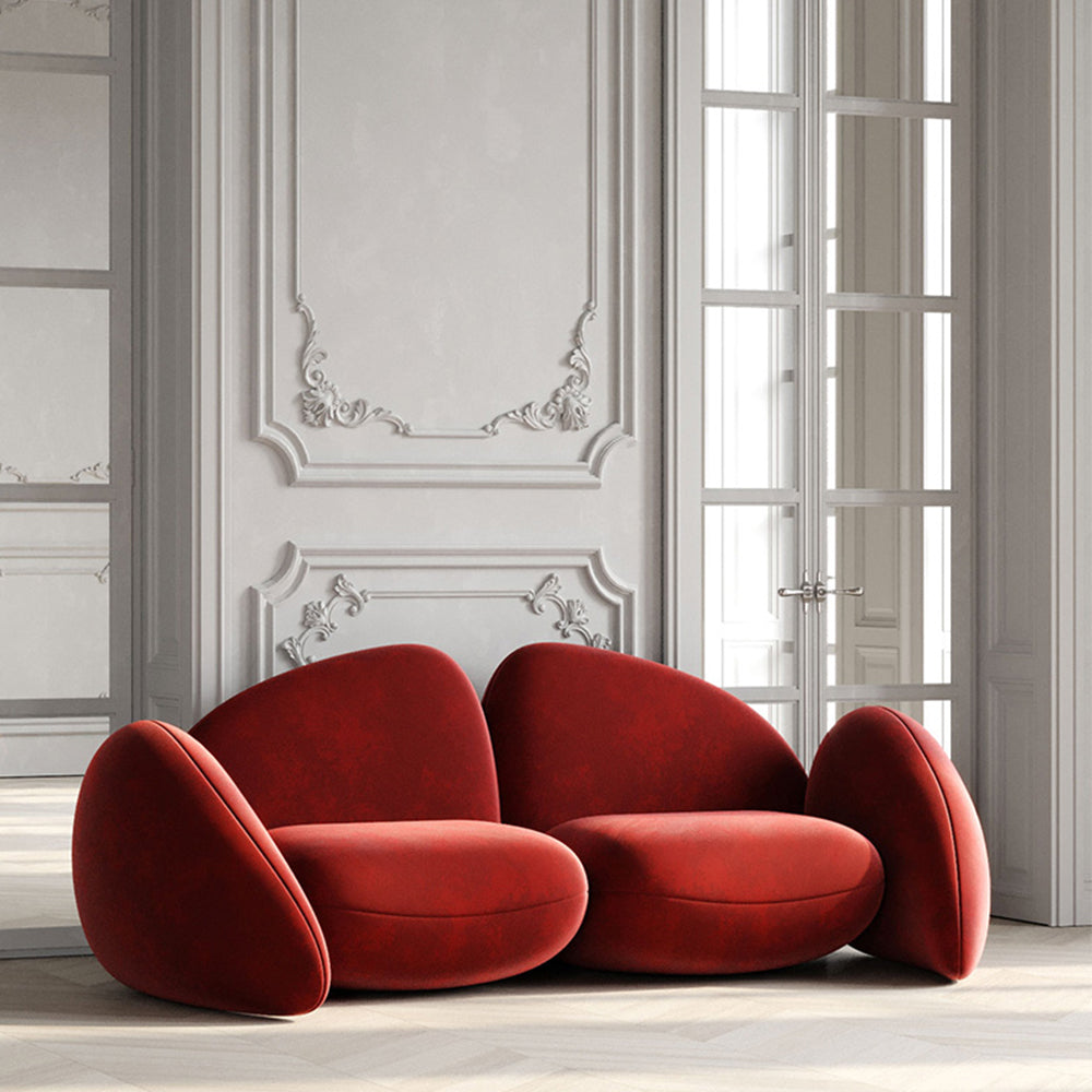 Clifford Velvet Green Interior Sofa Special Deign Modular Sofa in Multi Color