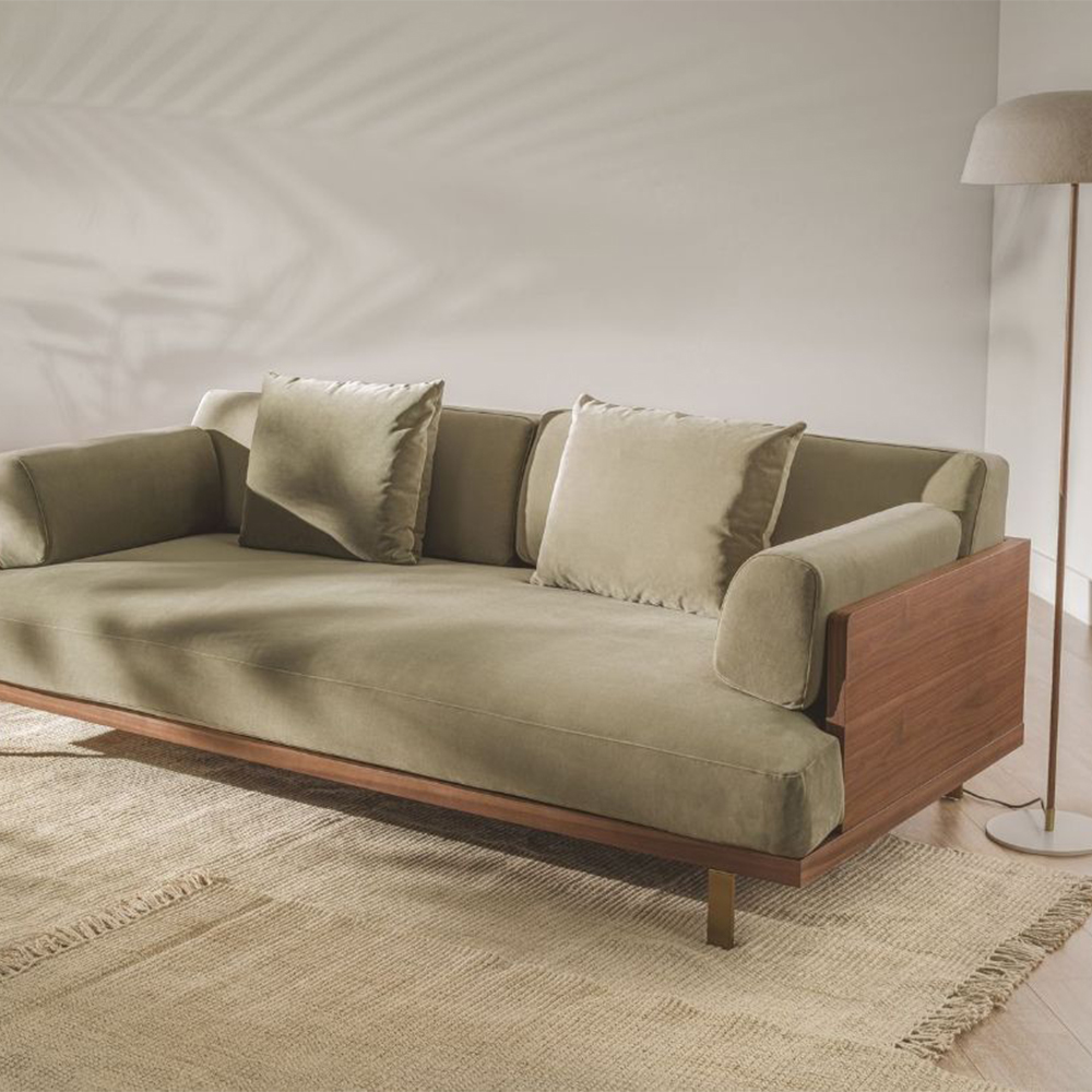 white fabric sofa cream beige modern design factory direct supply popular furniture