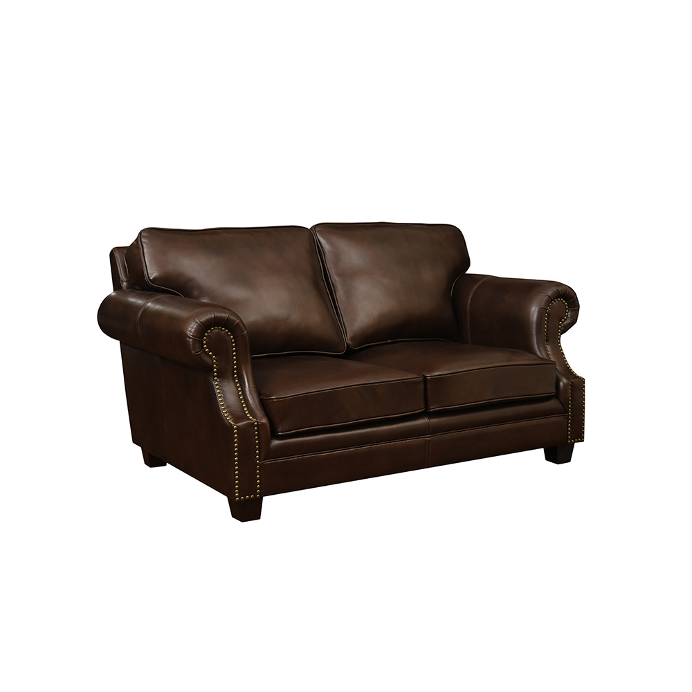 Italian Style Office 3 2 Seater Brown Couches Sectional Furniture Luxury Leather Sofa Set for Living Room