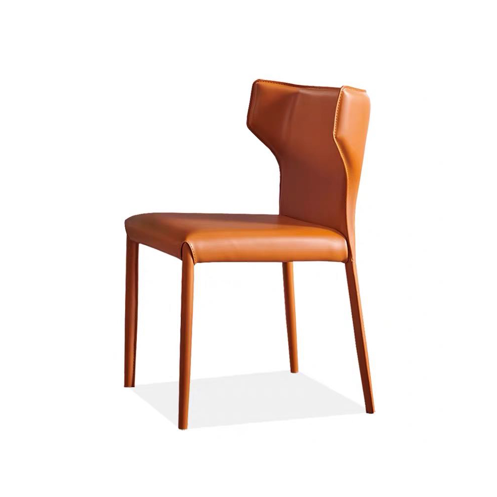 Sale popular dining room furniture modern microfiber leather chair high back dining chairs