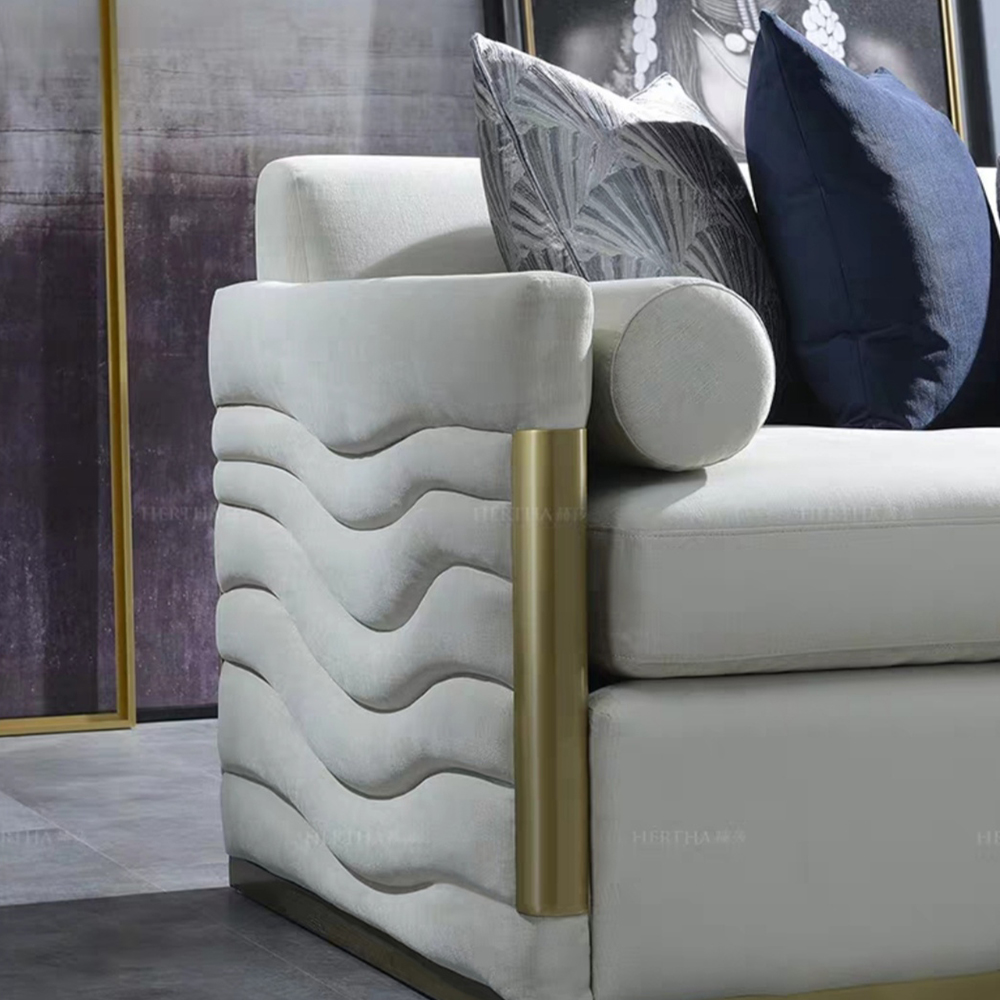 Modern Design Sweet Home Furniture Fabric Sofa for Living Drawing Room
