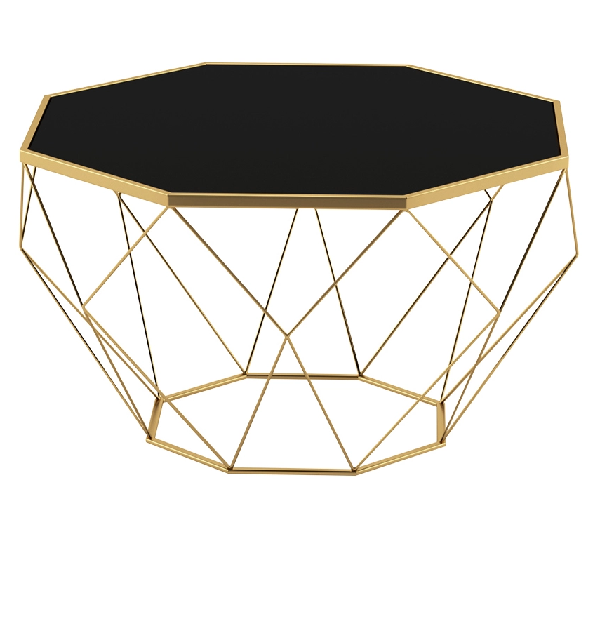 pyramid shaped brushed gold stainless steel metal coffee table tempered artificial marble contemporary stylish accent table sets