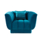 wholesale navy blue fabric upright outspoken line living room furniture hotel lobby sofa