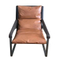 Luxury modern outdoor head leather sleeping lounge couch single sofa deck chair for bedroom