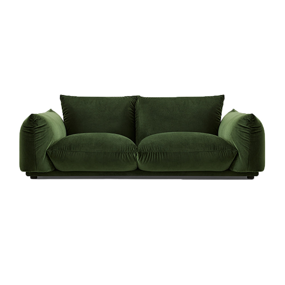 Fillmore Velvet 3 Seater Sofa Thick-back Arm Sofa in Multi-color