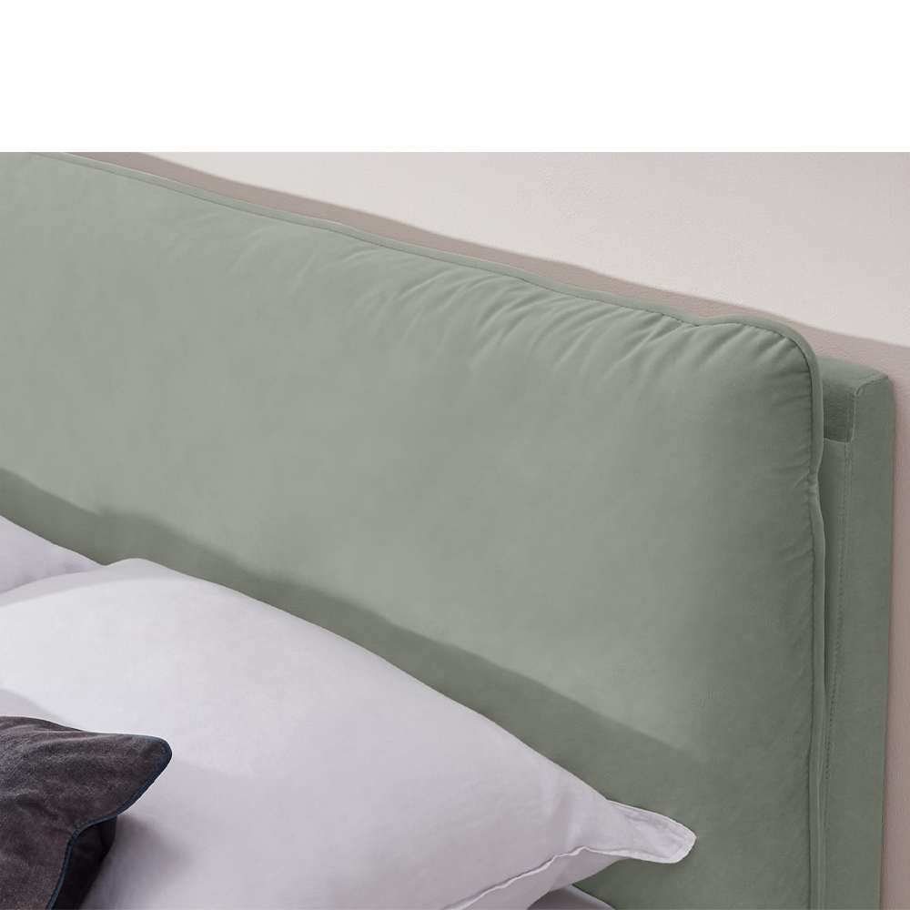 Harlow Flannelette Green Bed Frame